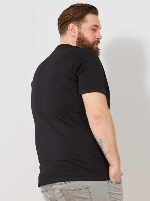 T-shirt uni en maille jersey - Kiabi