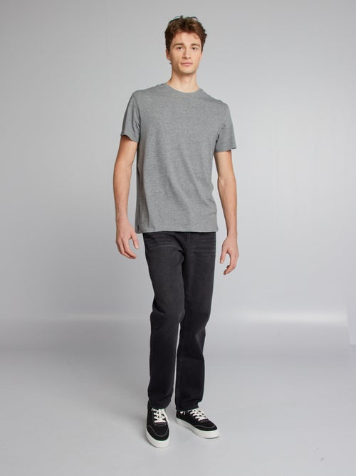 T-shirt uni pur coton +1m90 - Kiabi