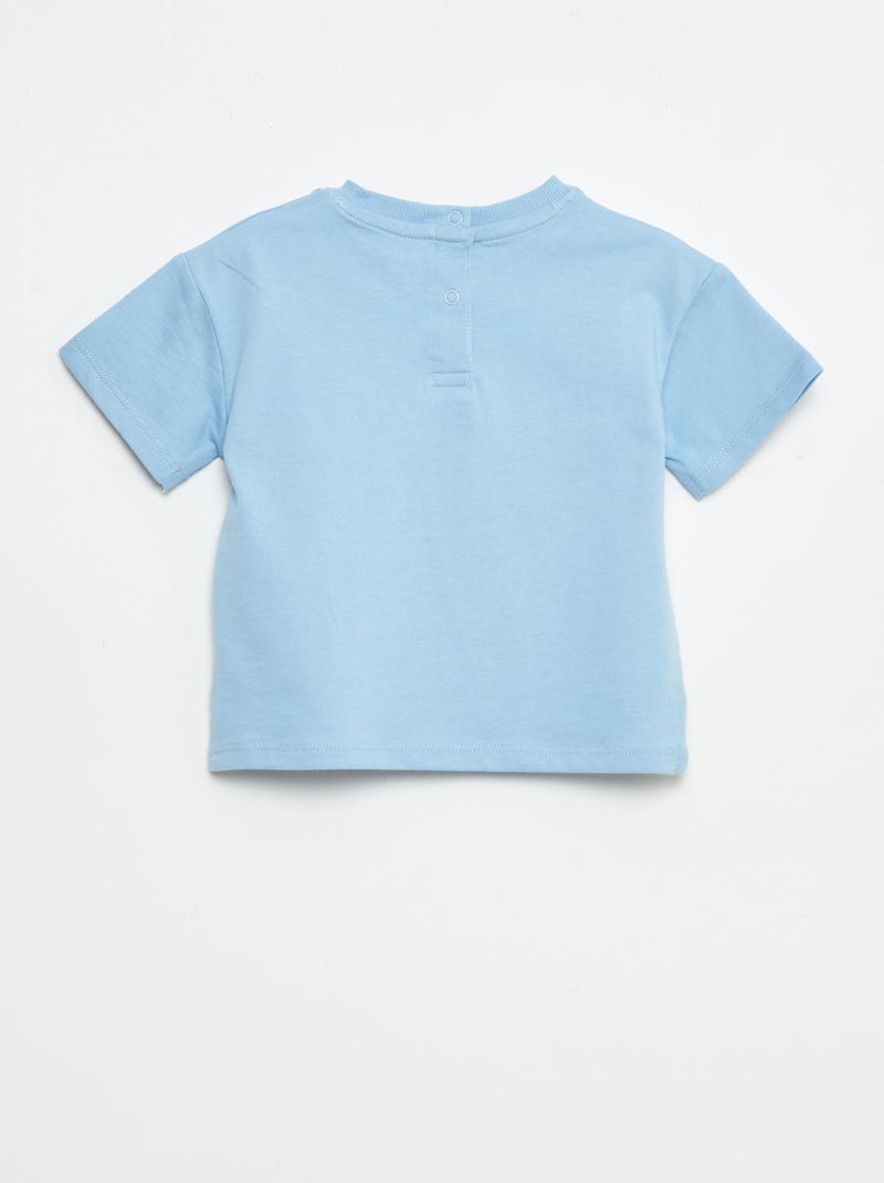 T-shirt uni sans manches Bleu - Kiabi