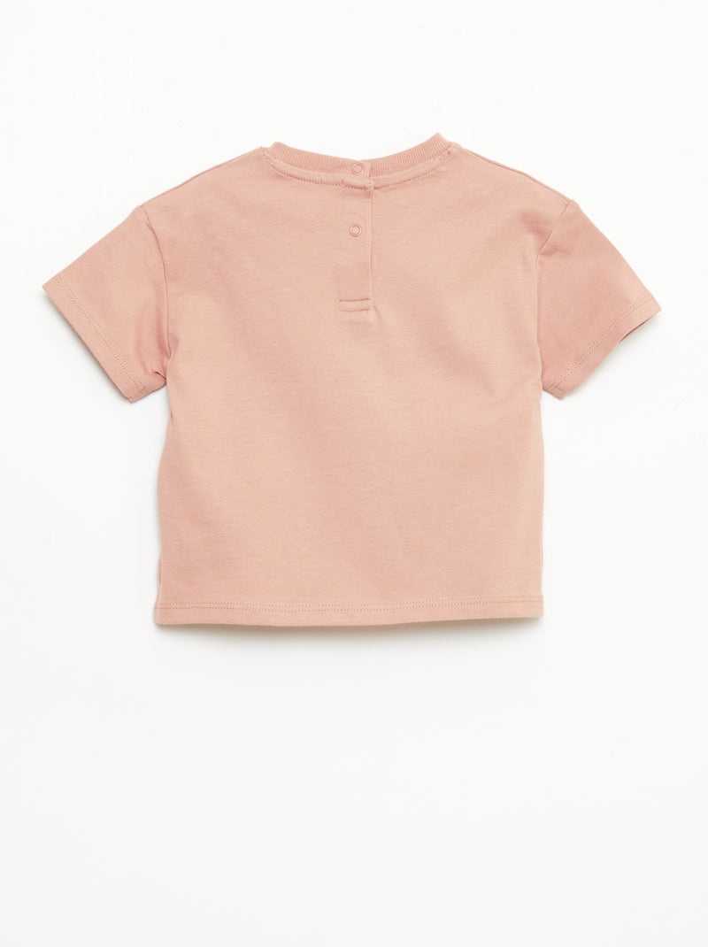 T-shirt uni sans manches Rose - Kiabi