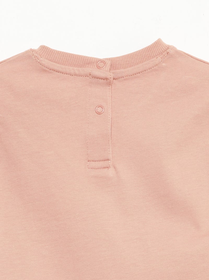 T-shirt uni sans manches Rose - Kiabi