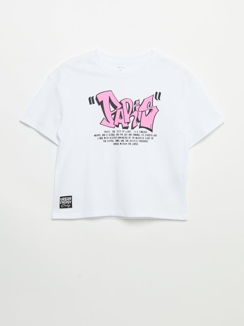 T-shirt vintage con stampa skate a maniche corte - Kiabi