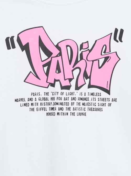 T-shirt vintage con stampa skate a maniche corte - Kiabi