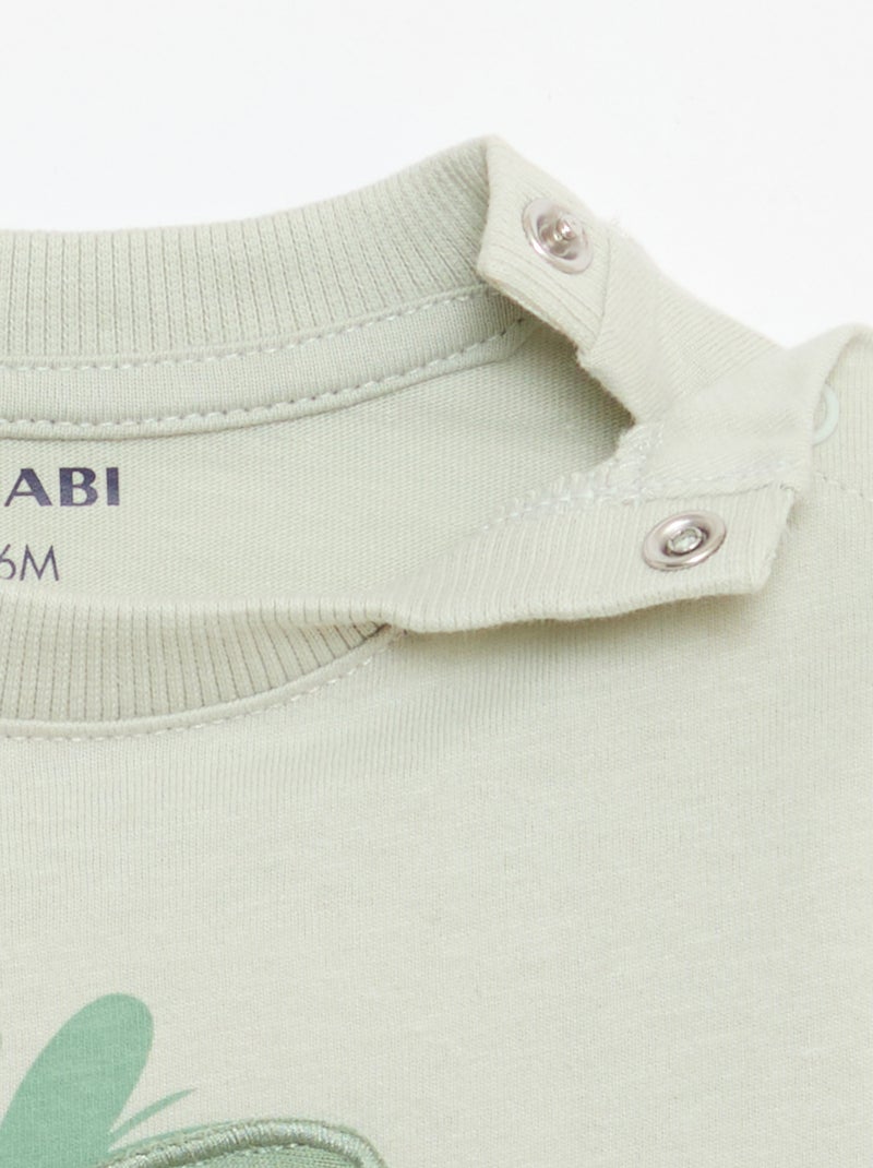 T-shirt with animated print Green - Kiabi