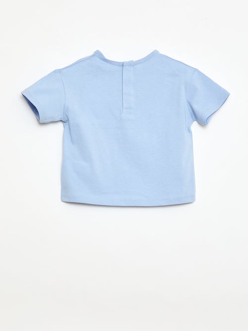 T-shirt with decorative pocket and embroidery - Kiabi