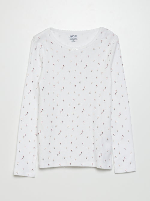 T-shirts en maille pointelle - Lot de 2 - Kiabi