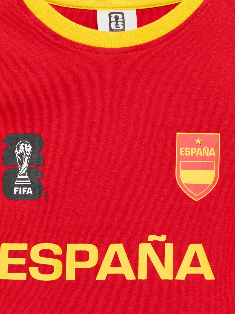 T-shirts sous licence officielle de La Coupe du Monde de la FIFA 26™ - Espagne Rouge - Kiabi