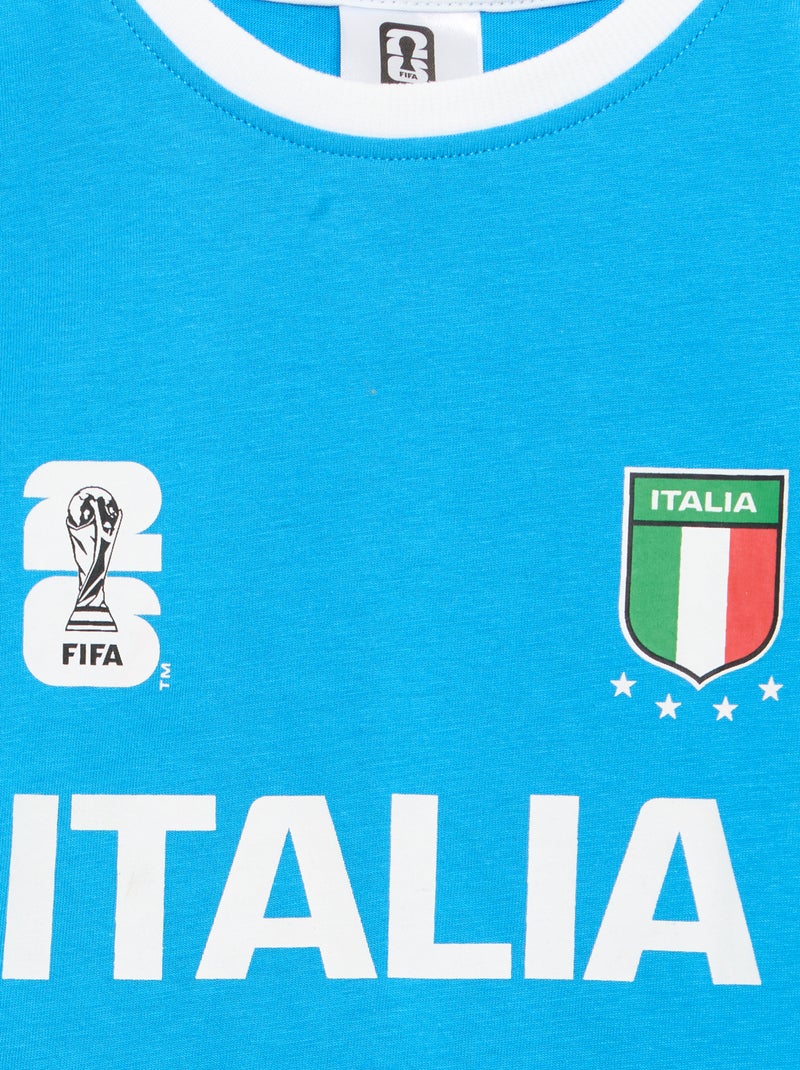 T-shirts sous licence officielle de La Coupe du Monde de la FIFA 26™ - Italie Bleu - Kiabi