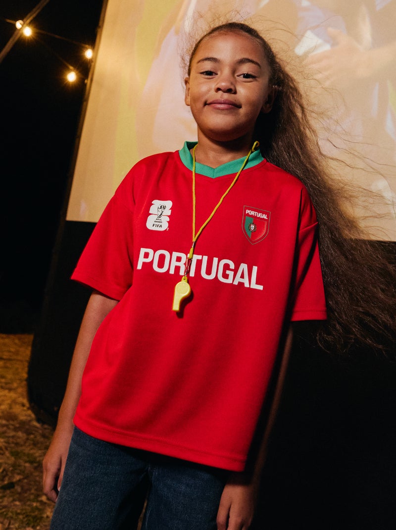 T-shirts sous licence officielle de La Coupe du Monde de la FIFA 26™ - Portugal Rouge - Kiabi