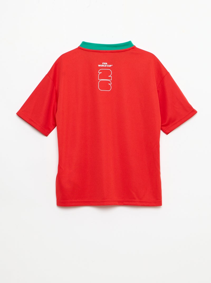 T-shirts sous licence officielle de La Coupe du Monde de la FIFA 26™ - Portugal Rouge - Kiabi
