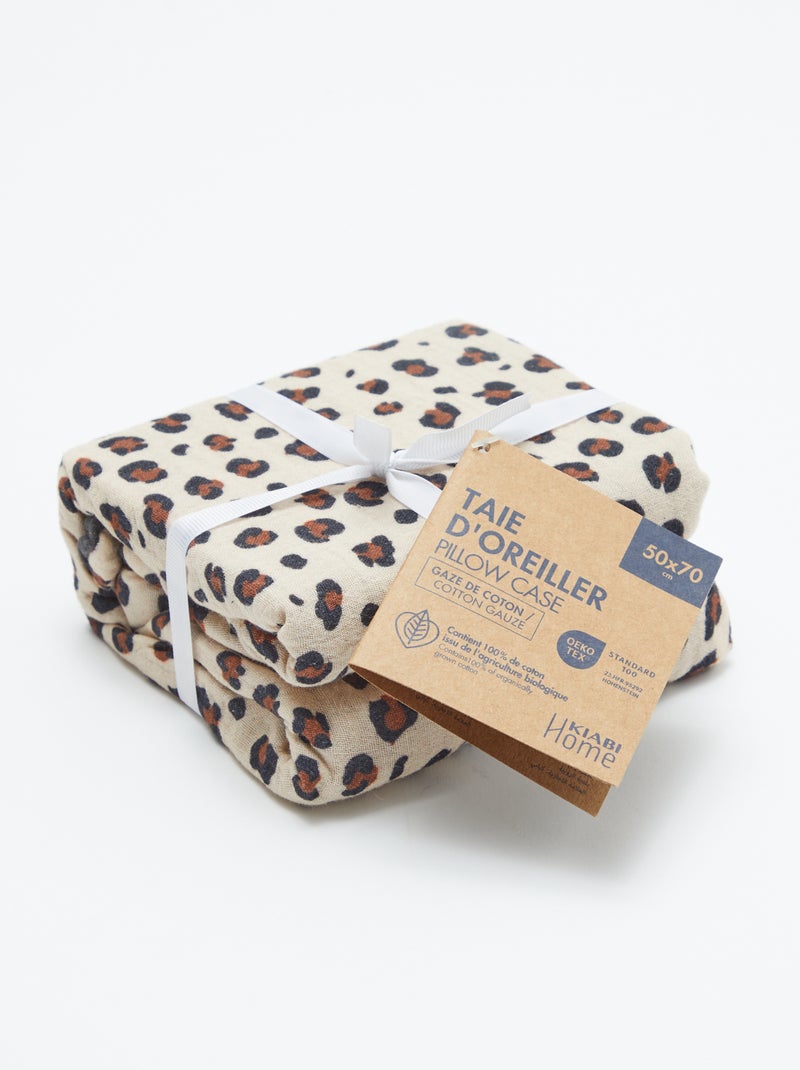 Taie d'oreiller 50 x 70 cm - Kiabi Home Beige - Kiabi