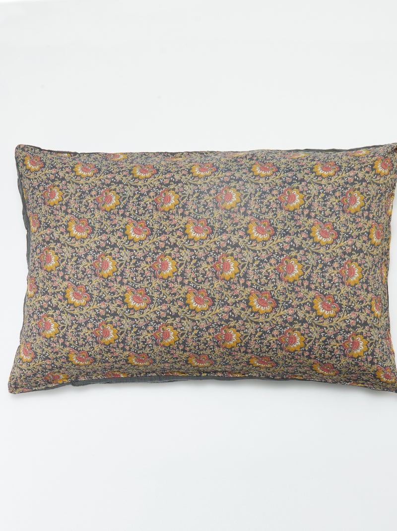 Taie d'oreiller 50 x 70 cm - Kiabi Home Noir - Kiabi