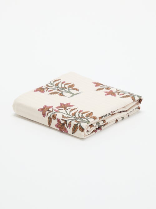 Taie d'oreiller imprimée 63x63 cm en coton - Kiabi