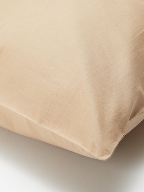 Taie d'oreiller unie 63 x 63 cm en coton - Kiabi