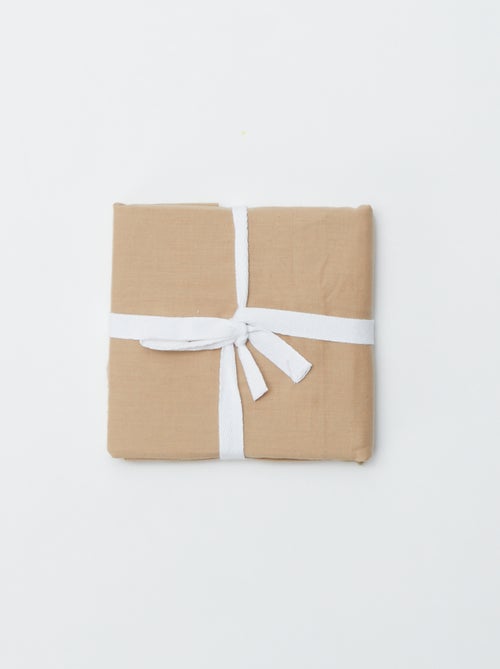 Taie d'oreiller unie 63 x 63 cm en coton - Kiabi