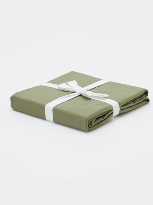 Taie d'oreiller unie 63 x 63 cm en coton - Kiabi
