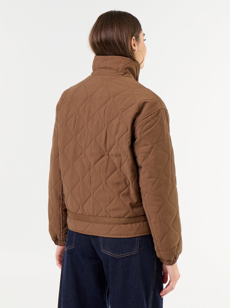 Taillierte Steppjacke Braun - Kiabi