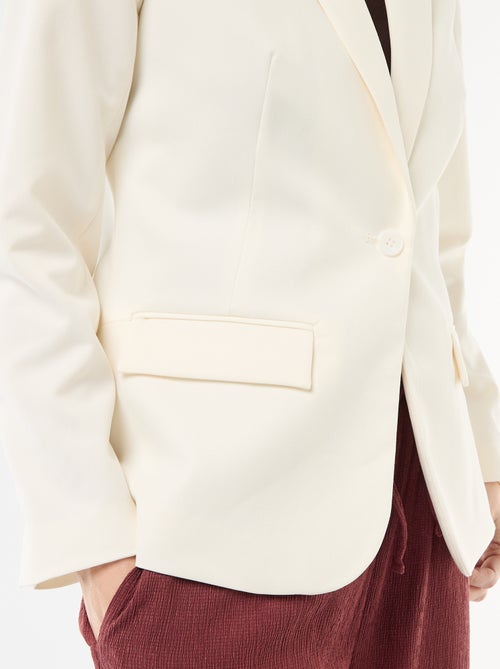 Tailored Blazer with Shawl Collar - Kiabi
