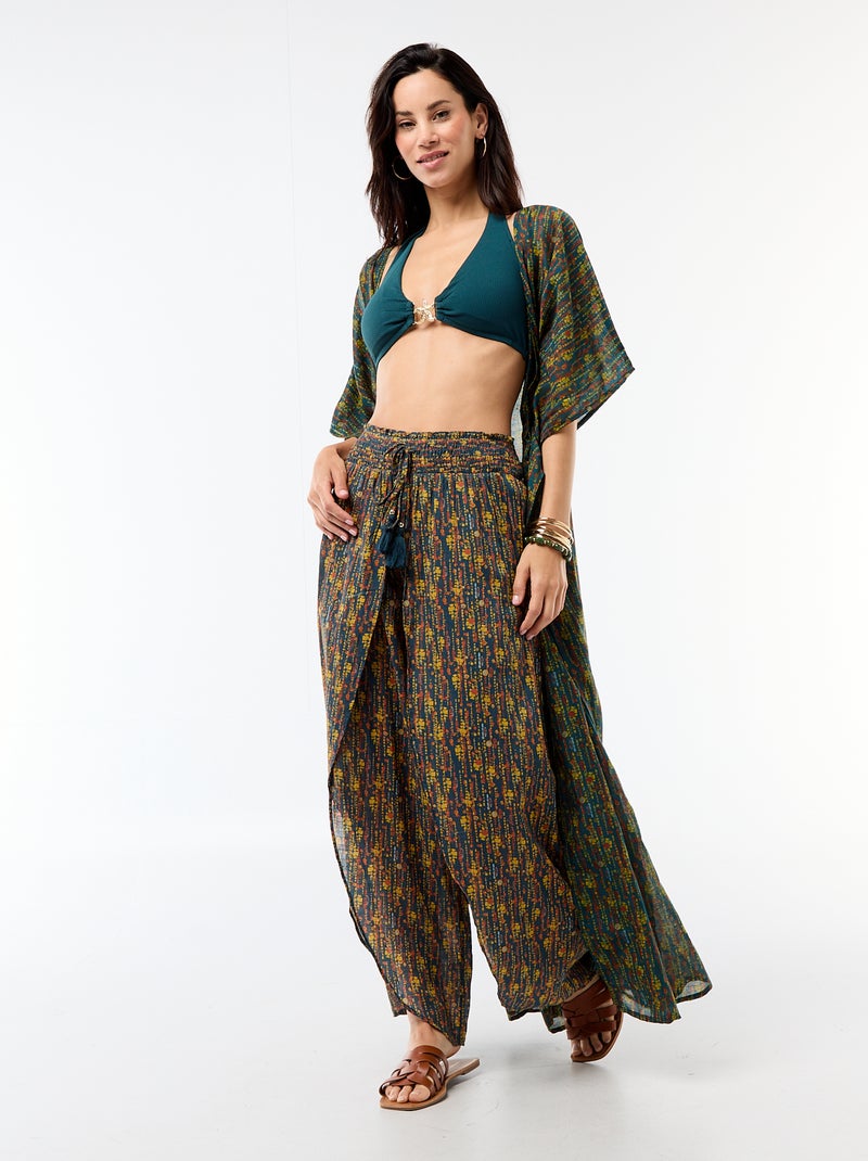 Tanga de bain avec bijoux étoile de mer Bleu - Kiabi