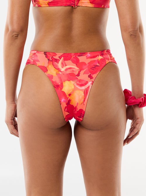 Tanga de bain print fleurs - Kiabi
