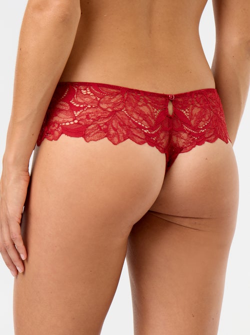 Tanga in pizzo paillettato - Kiabi