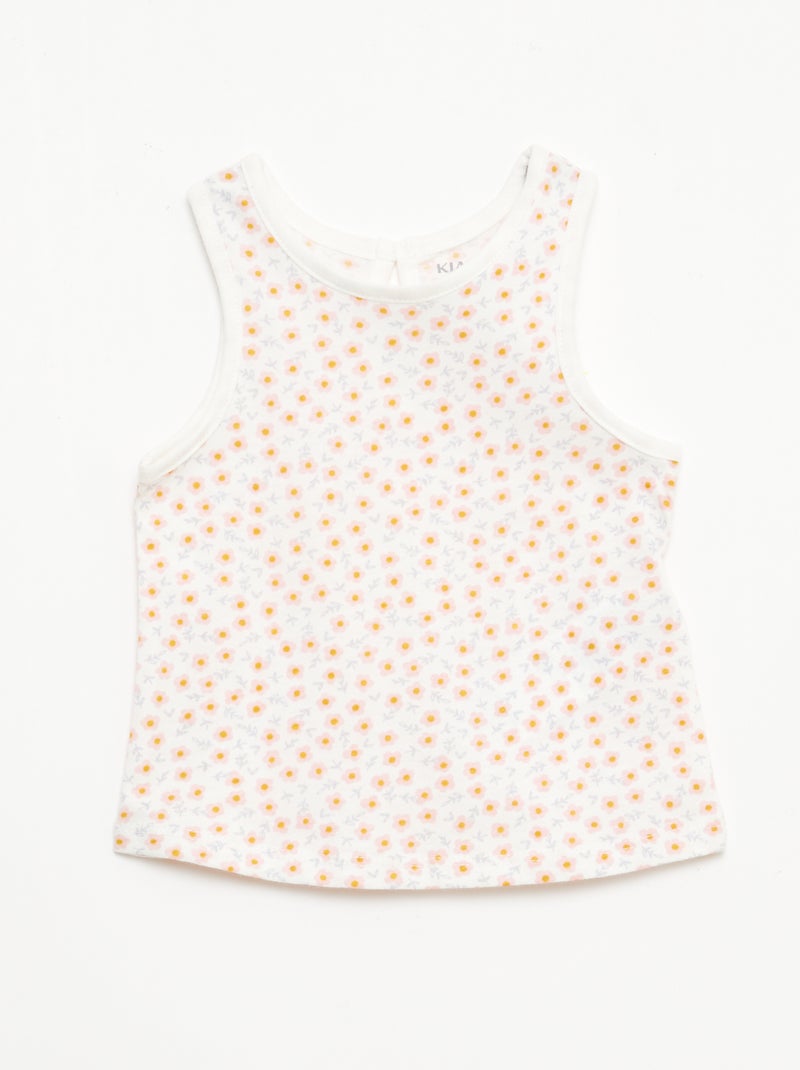 Tank Top Set - 2 Pieces White - Kiabi