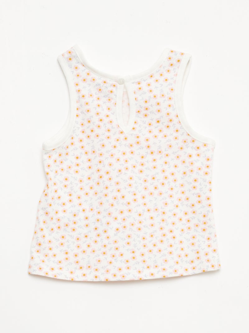 Tank Top Set - 2 Pieces White - Kiabi