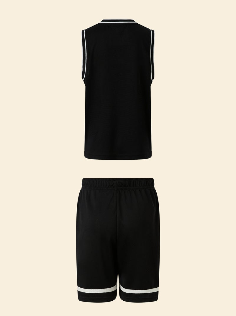 Tank top + shorts sports set Black - Kiabi