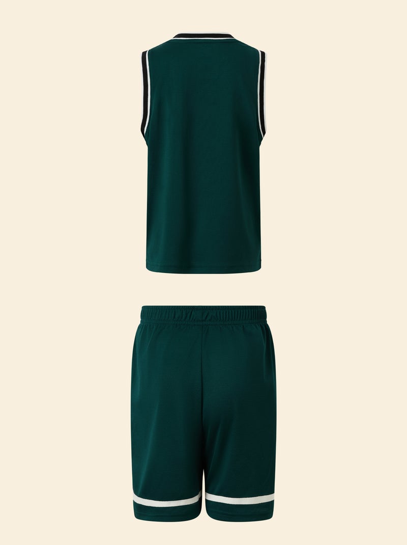 Tank top + shorts sports set Green - Kiabi