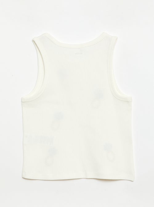 Tank top with fancy embroidery - Kiabi