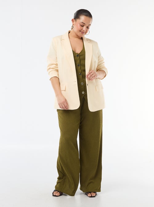 Tank top with gold-tone buttons - Kiabi