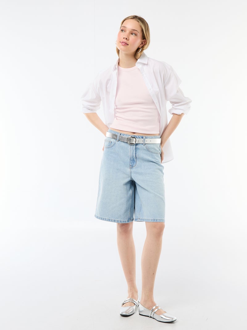 Tanktop mit Racerback Rosa - Kiabi