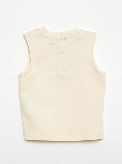 Tanktop mit verspielter Stickerei - Kiabi