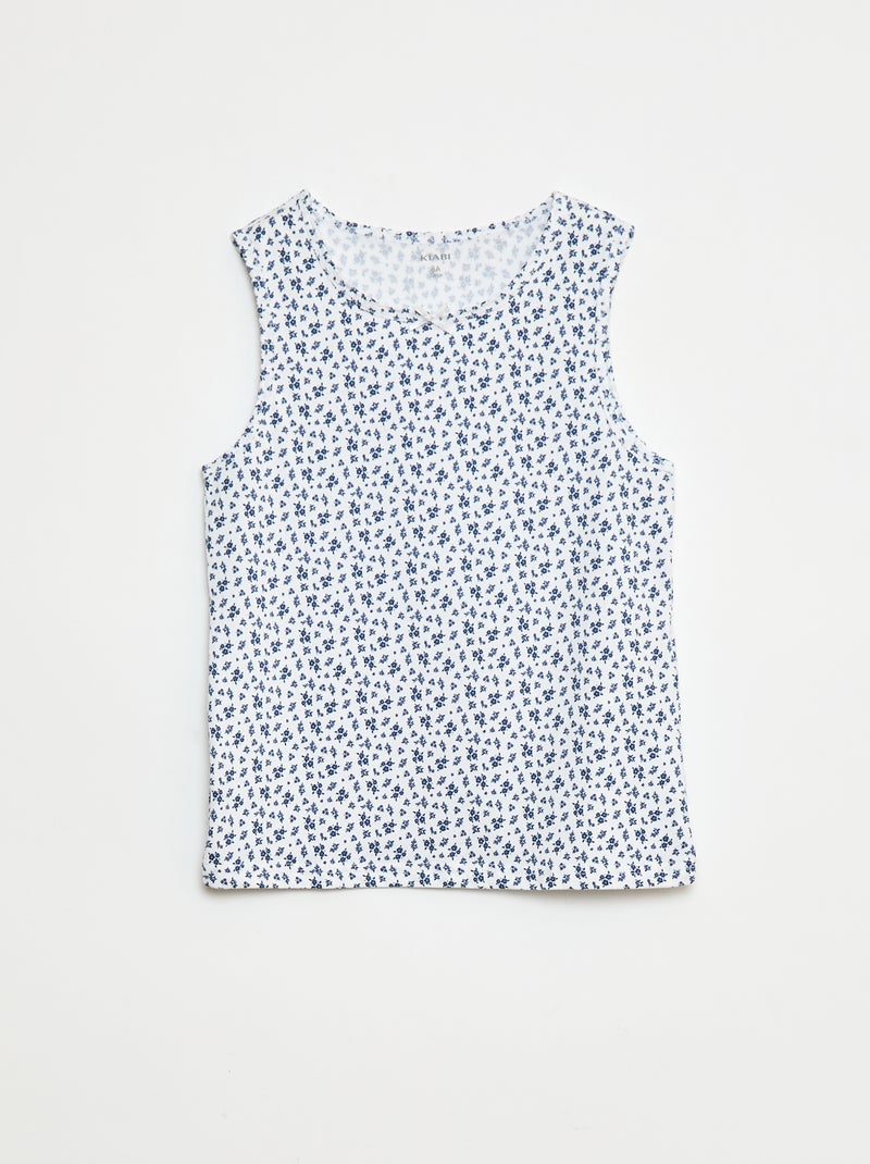 Tanktop-Set mit breiten Trägern Blau - Kiabi