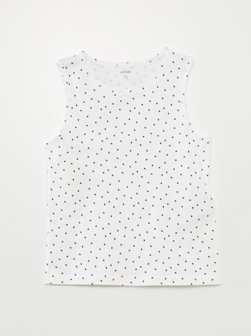 Tanktop-Set mit breiten Trägern Grau - Kiabi