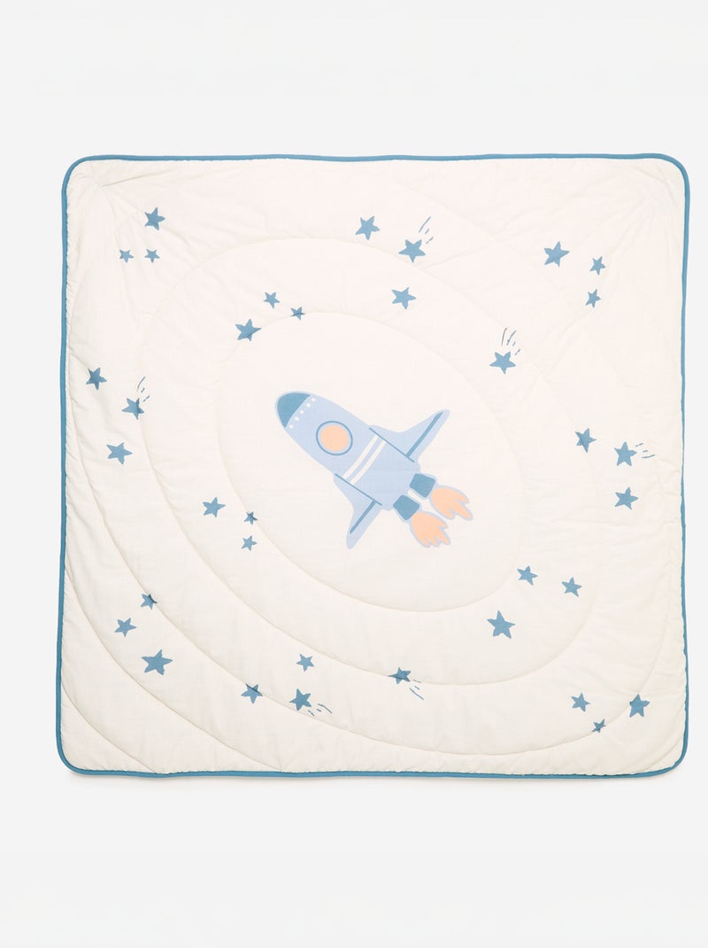 Tapis de sol carré Bleu - Kiabi