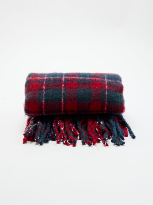 Tartan Print Fleece Throw - KIABI Home - Kiabi