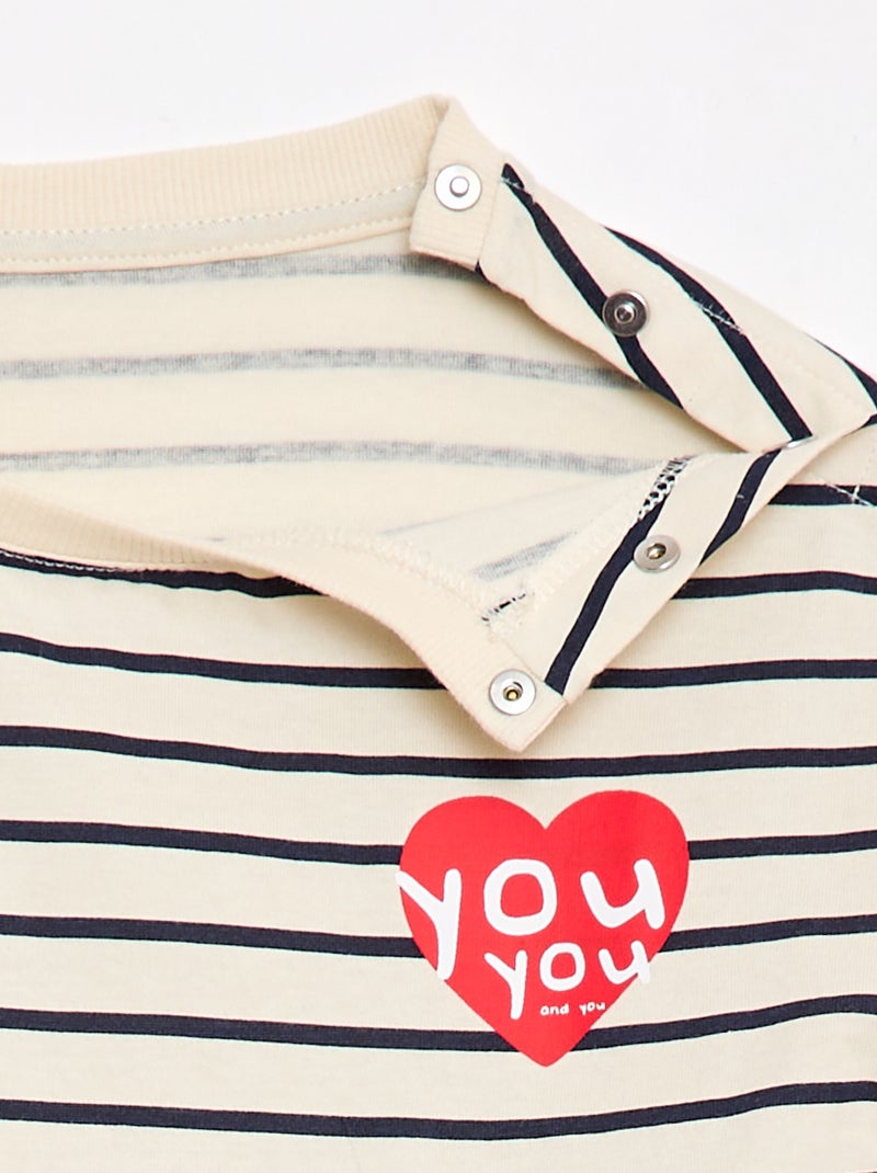 Tee-shirt - Collection facile à enfiler Blanc - Kiabi