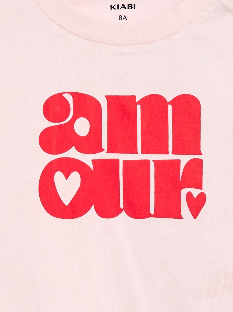 Tee-shirt - Collection facile à enfiler Rose - Kiabi