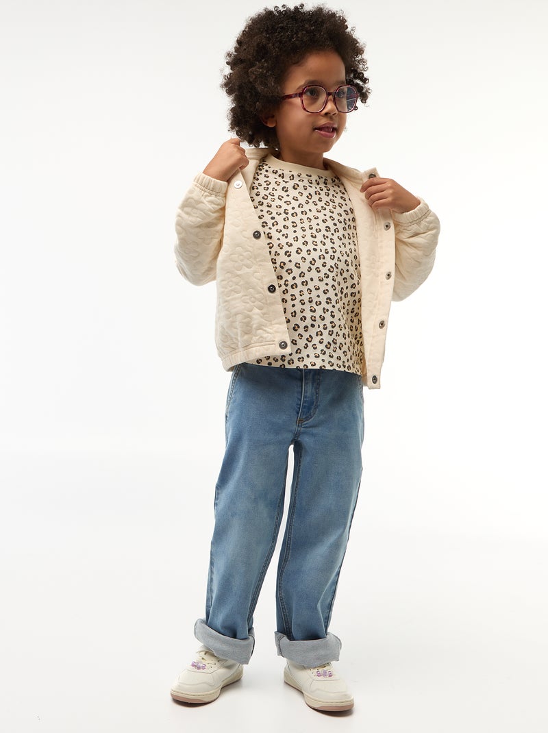 Tee-shirt à manches courtes - Collection facile à enfiler Beige - Kiabi