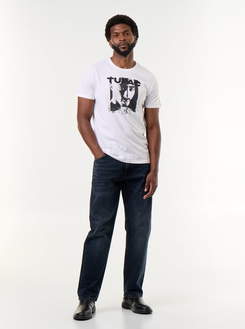Tee-shirt à manches courtes 'Tupac' - Kiabi