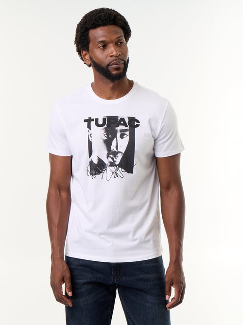 Tee-shirt à manches courtes 'Tupac' - Kiabi