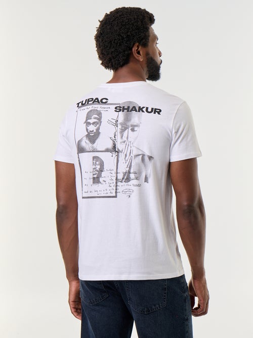 Tee-shirt à manches courtes 'Tupac' - Kiabi