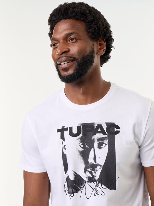 Tee-shirt à manches courtes 'Tupac' - Kiabi