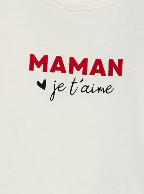 Tee-shirt à message - Kiabi