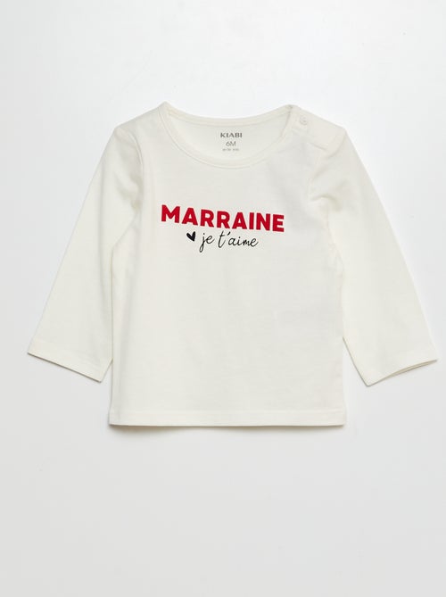 Tee-shirt à message - Kiabi