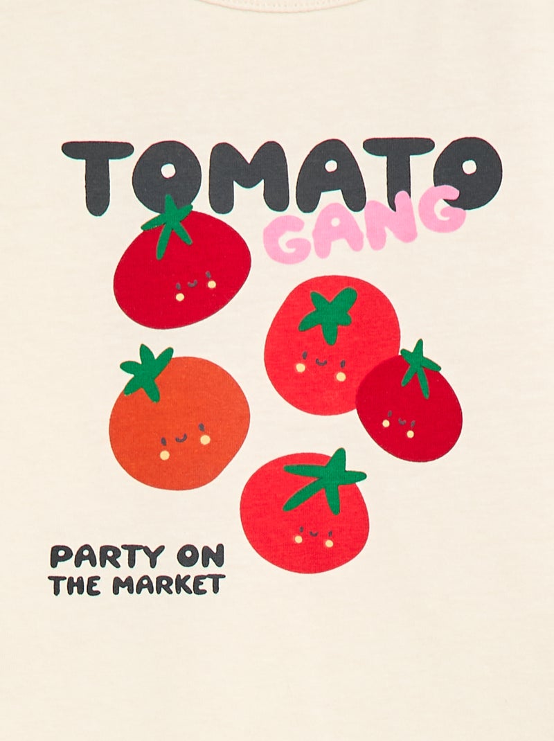 Tee-shirt à motif Blanc - Kiabi