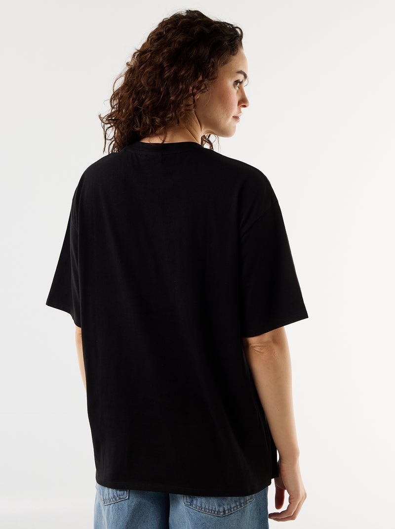 Tee-shirt 'AC/DC' à manches courtes Noir - Kiabi