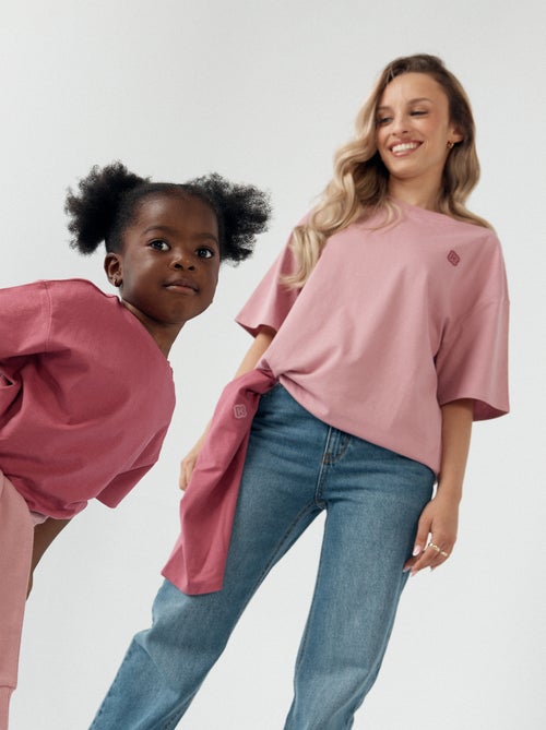Tee-shirt basique avec logo brodé - Kiabi - Kiabi