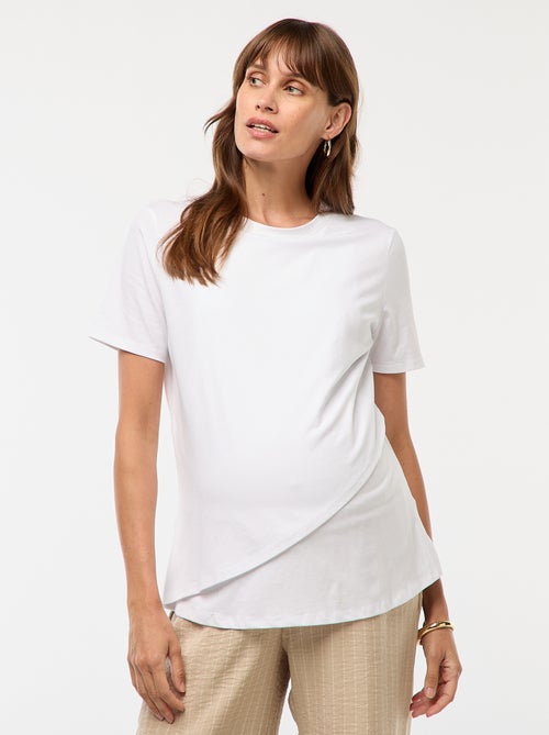 Tee-shirt basique d'allaitement - Kiabi